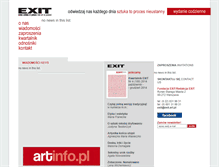 Tablet Screenshot of exit.art.pl